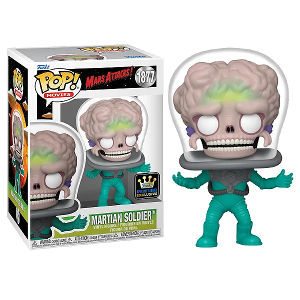 Funko Pop! Filme Mars Attacks Martian Soldier 1877 * SEM BRACO