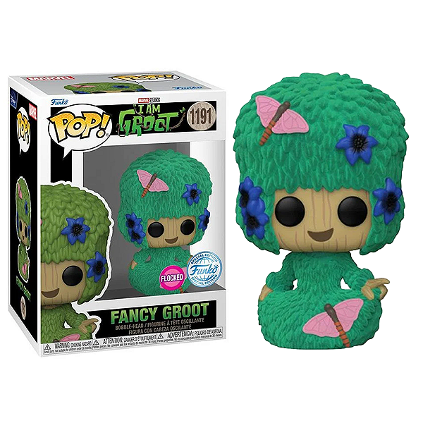 Funko Pop! Marvel I Am Groot Fancy Groot 1191 Exclusivo Flocked