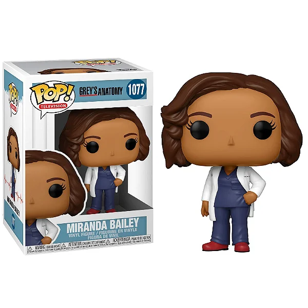 Funko Pop! Television Grey's Anatomy Miranda Bailey 1077 * CAIXA DANIFICADA