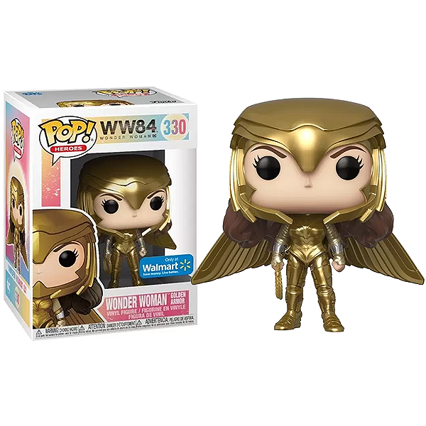 Funko Pop! Dc Comics Mulher Maravilha Wonder Woman Golden Armor 330 Exclusivo