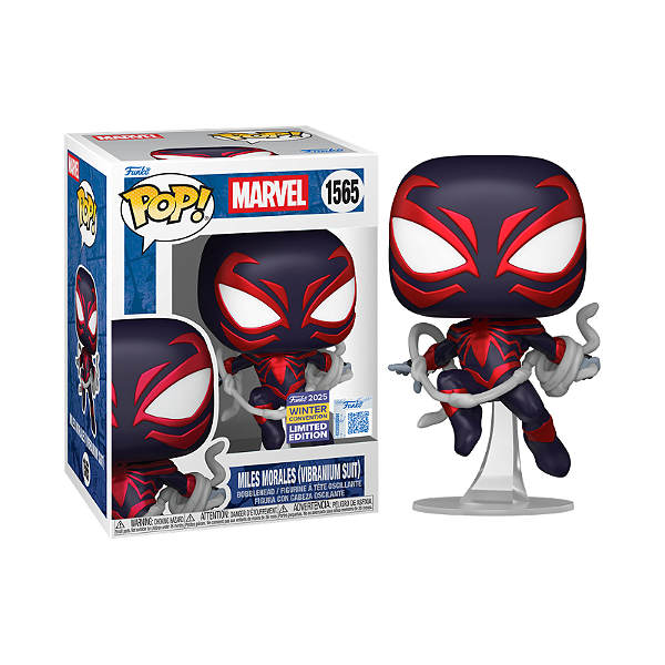 Funko Pop! Marvel Homem Aranha Miles Morales Vibranium Suit 1565 Exclusivo