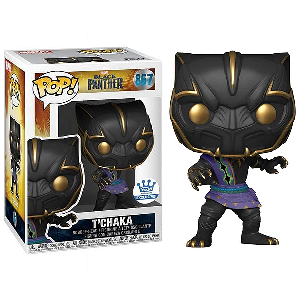 Funko Pop! Marvel Black Panther TChaka 867 Exclusivo