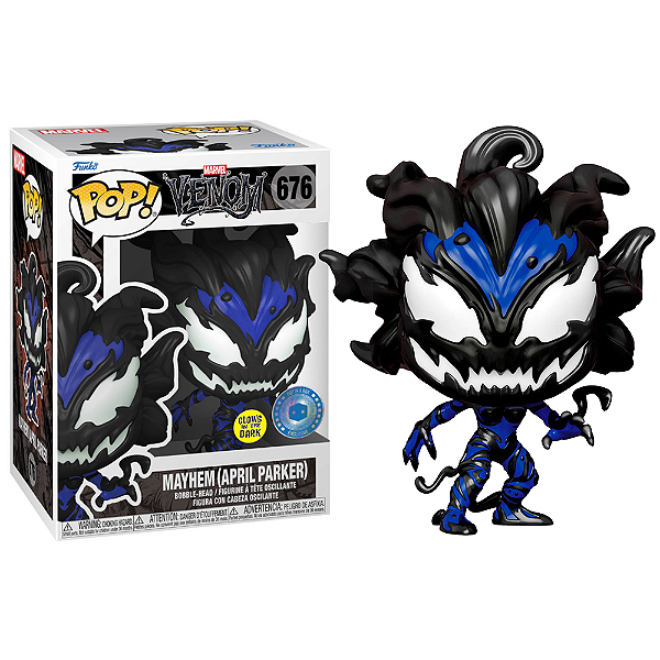 Funko Pop! Marvel Venom Mayhem April Parker 676 Exclusivo Glow
