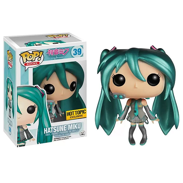 Funko Pop! Rocks Vocaloid Hatsune Miku 39 Exclusivo Metallic