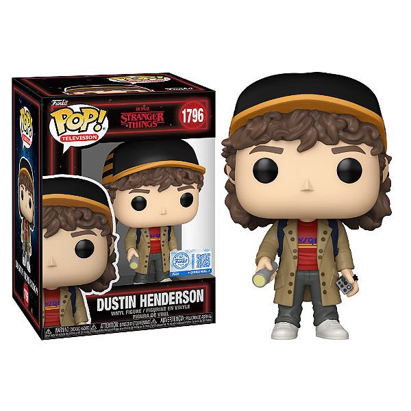 Funko Pop! Television Stranger Things Dustin Henderson 1796 Exclusivo