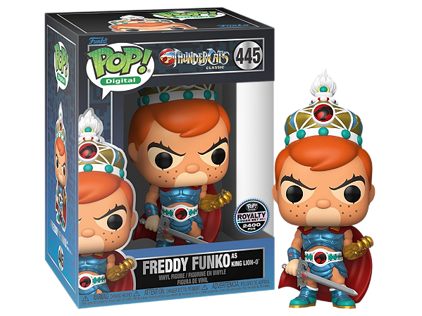 Funko Pop! NFT Thundercats Freddy Funko As King Lion-o 445 Exclusivo 2400 Pcs