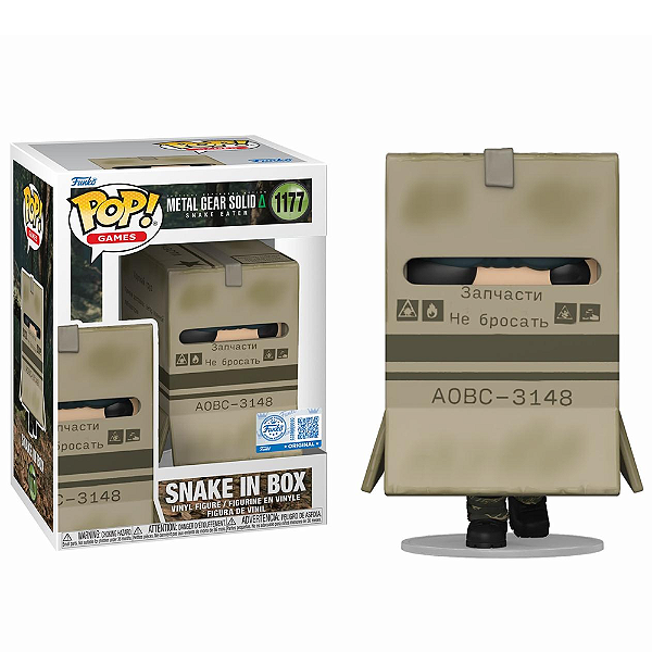 Funko Pop! Games Metal Gear Solid Snake In Box 1177 Exclusivo