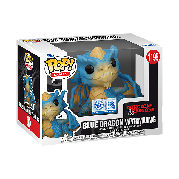 Funko Pop! Games Dungeons & Dragons Blue Dragon Wyrmling 1199 Exclusivo