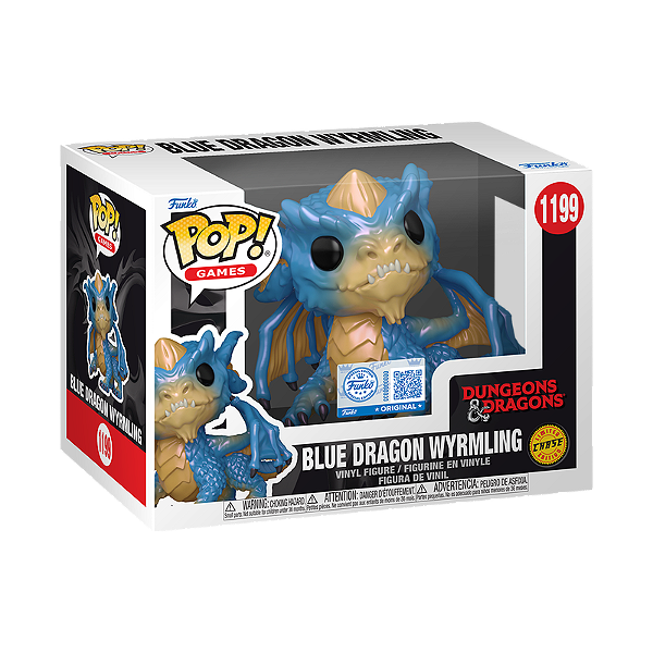 Funko Pop! Games Dungeons & Dragons Blue Dragon Wyrmling 1199 Exclusivo Chase
