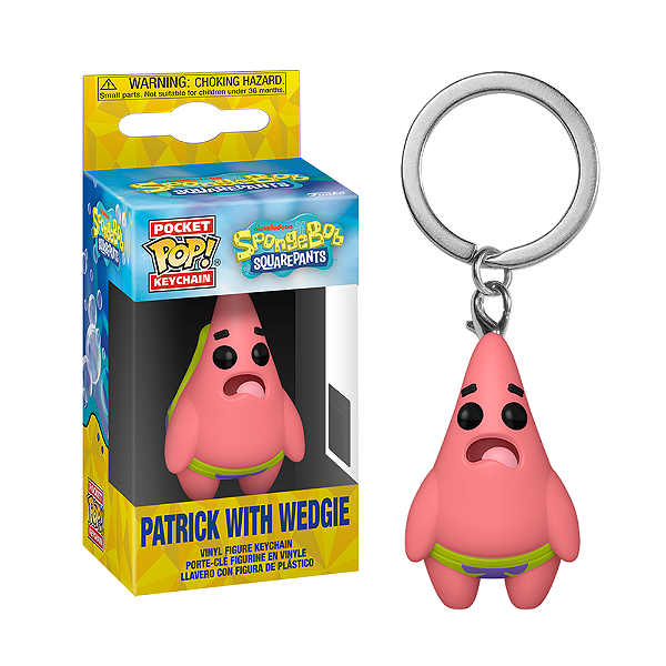Funko Pop! Keychain Chaveiro Bob Esponja Patrick With Wedgie