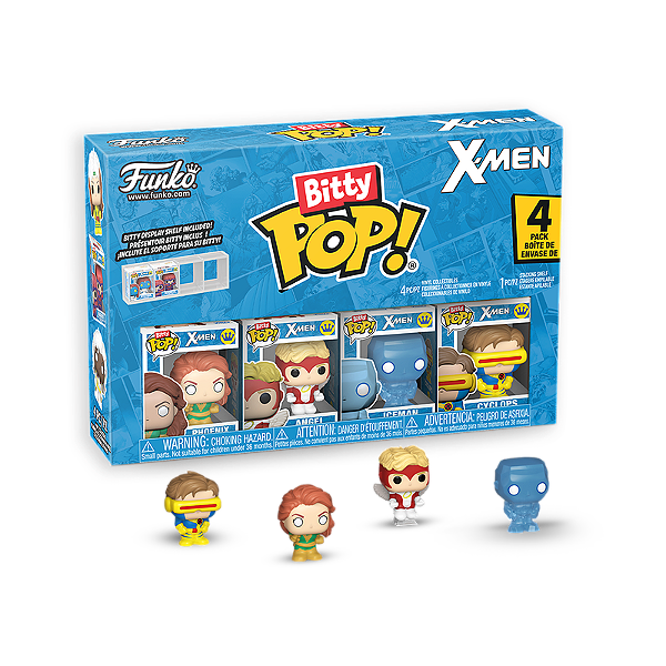 Funko Bitty Pop! Marvel X-Men Phoenix Angel Iceman Cyclops 4 Pack