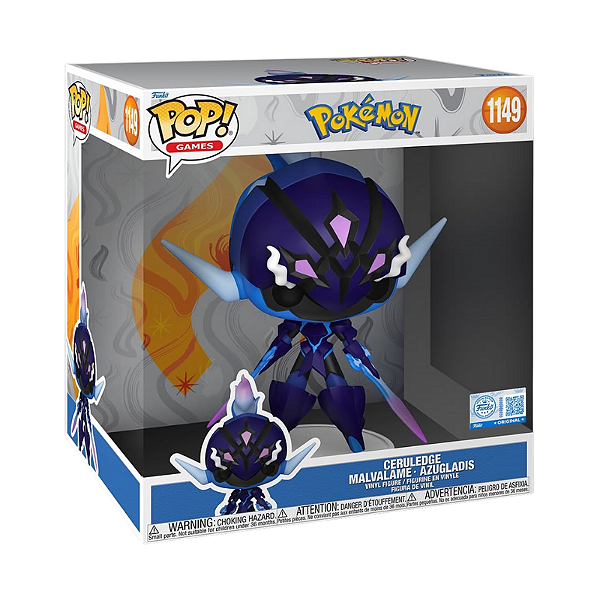 Funko Pop! Games Pokemon Ceruledge 1149 Exclusivo 10 Polegadas