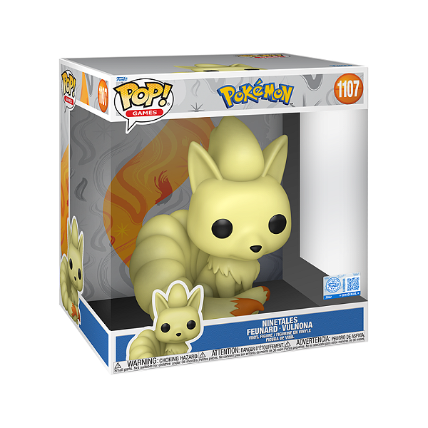 Funko Pop! Games Pokemon Ninetales 1107 Exclusivo 10 Polegadas