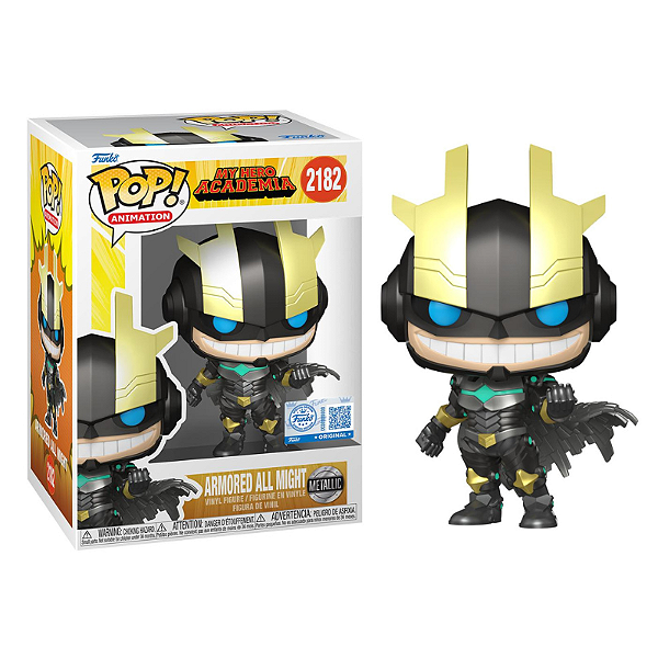 Funko Pop! Animation My Hero Academia Armored All Might 2182 Metallic Exclusivo