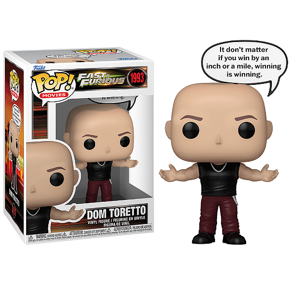 Funko Pop! Filme Velozes e Furiosos Dom Toretto 1993
