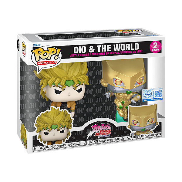 Funko Pop! Animation Jojos Bizarre Adventure Dio And The World 2 Pack