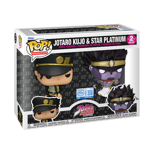 Funko Pop! Animation Jojos Bizarre Adventure Jotaro Kujo And Star Platinum 2 Pack