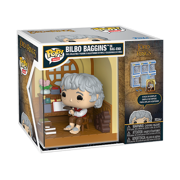 Funko Pop! Nooks Filme O Senhor Dos Aneis Bilbo Baggins In Bag-End