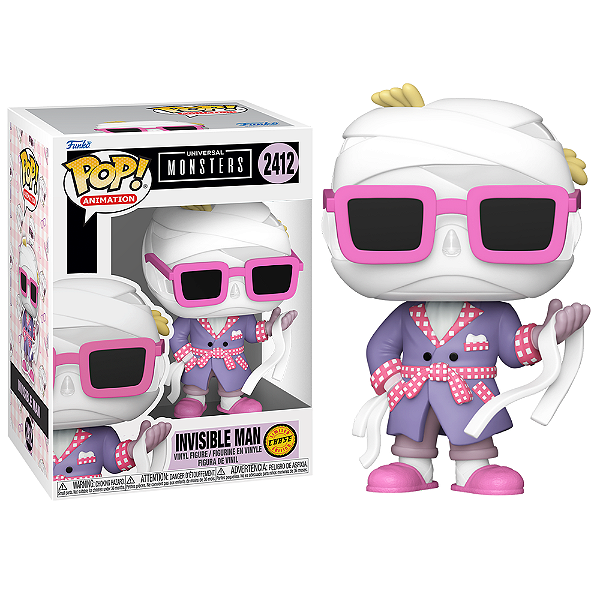 Funko Pop! Animation Terror Monstros Invisible Man 2412 Exclusivo Chase