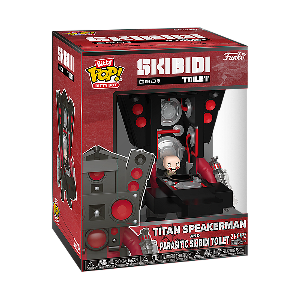 Funko Bitty Pop! Skibidi Toilet Titan Speakerman and Parasitic Skibidi Toilet