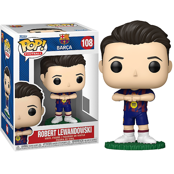 Funko Pop! Football / Futebol Barcelona Robert Lewandowski