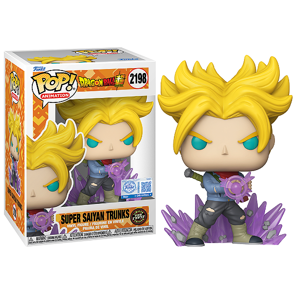 Funko Pop! Animation Dragon Ball Super Saiyan Trunks 2198 Exclusivo Chase