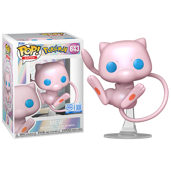 Funko Pop! Games Pokemon Mew 643 Exclusivo Pearlescent