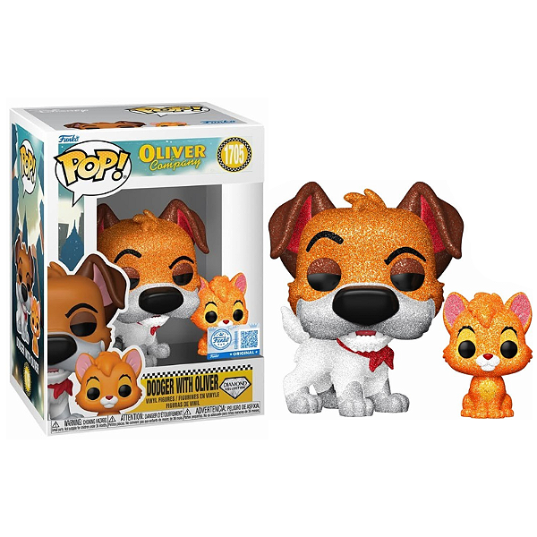 Funko Pop! Disney Oliver E A Sua Turma Dodger With Oliver 1705 Exclusivo Diamond
