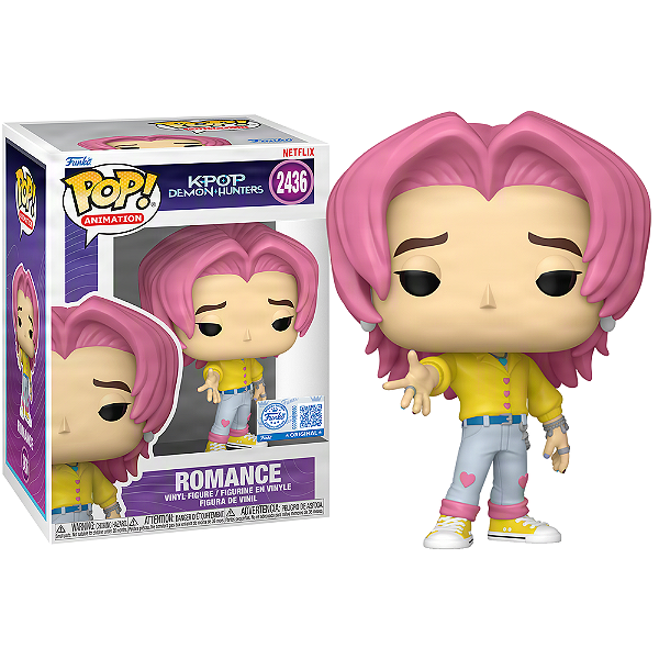 Funko Pop! Animation Guerreiras do K-Pop Demon Hunters Saja Boys Romance 2436 Exclusivo