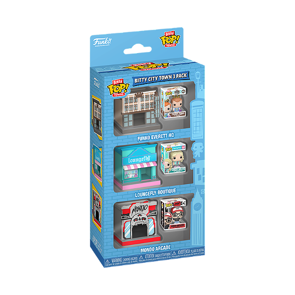 Funko Bitty Pop! Towns Funko HQ Loungefly Boutique & Mondo Arcade 3 Pack