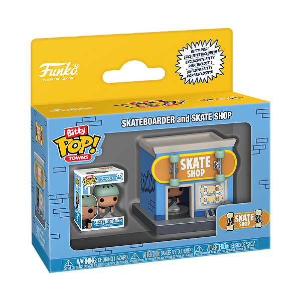 Funko Bitty Pop! Towns Skateboarder & Skate Shop