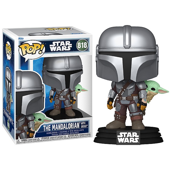 Funko Pop! Television Star Wars The Mandalorian With Grogu 818