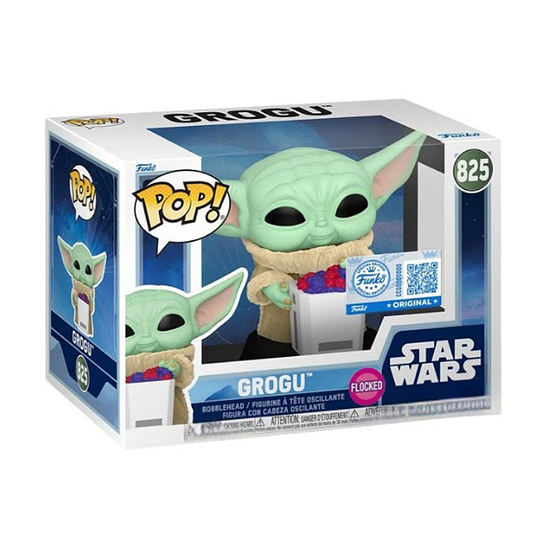 Funko Pop! Television Star Wars Grogu 825 Exclusivo Flocked