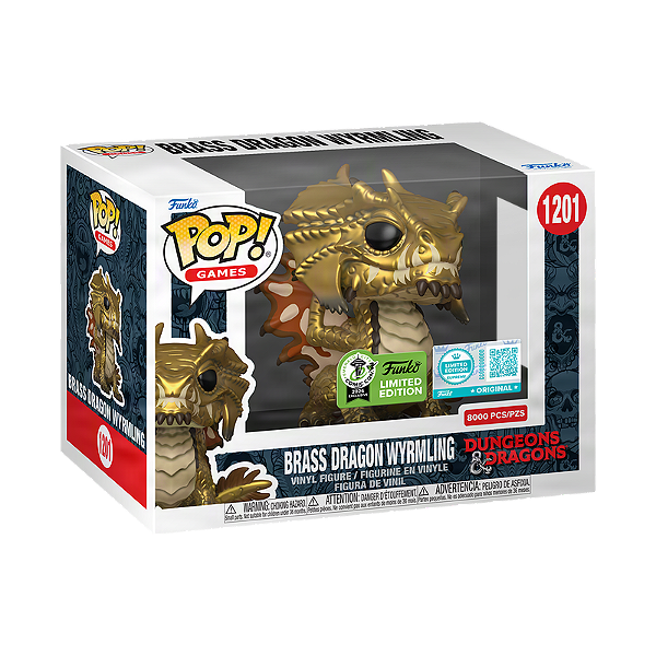 Funko Pop! Games Dungeons & Dragons Brass Dragon Wyrmling 1201 Exclusivo 8000 Pcs