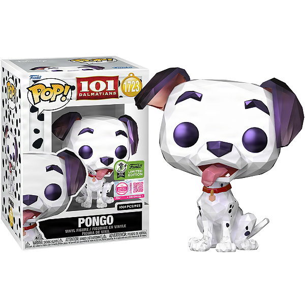 Funko Pop! Disney 101 Dalmatas Pongo 1723 Exclusivo 1001 Pcs