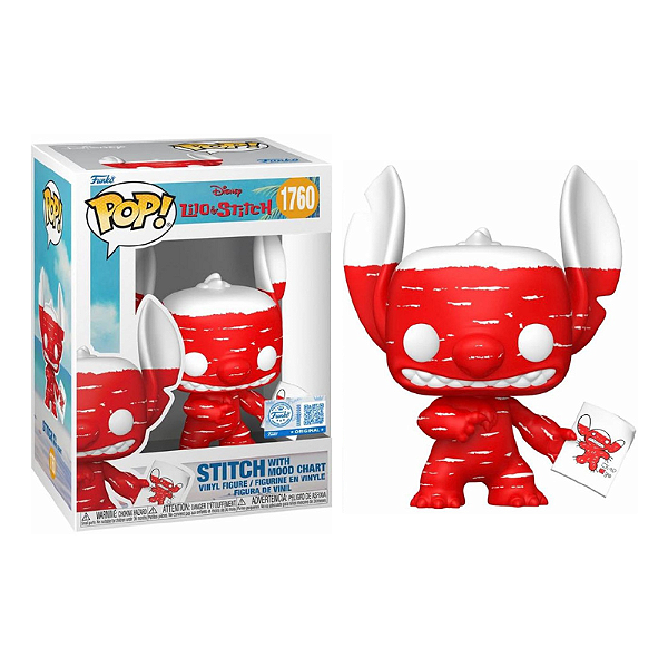 Funko Pop! Disney Lilo & Stitch With Mood Chart 1760 Exclusivo