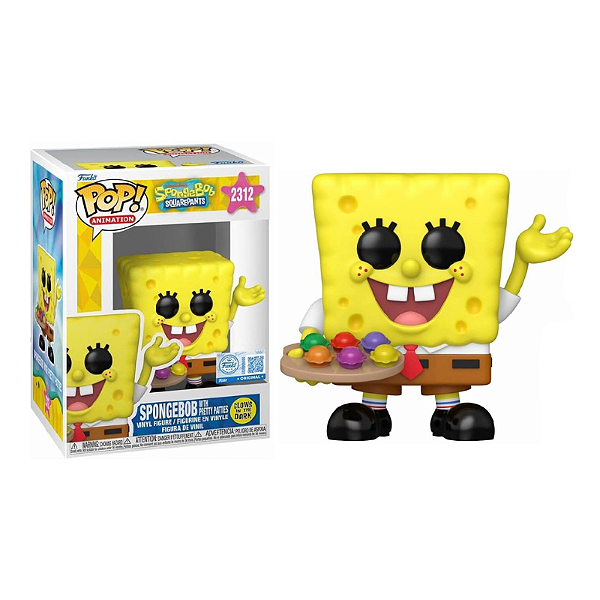 Funko Pop! Animation Bob Esponja SpongeBob With Pretty Patties 2312 Exclusivo Glow