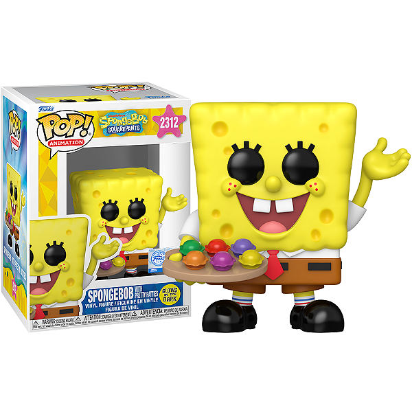 Funko Pop! Animation Bob Esponja SpongeBob With Pretty Patties 2312 Exclusivo Glow