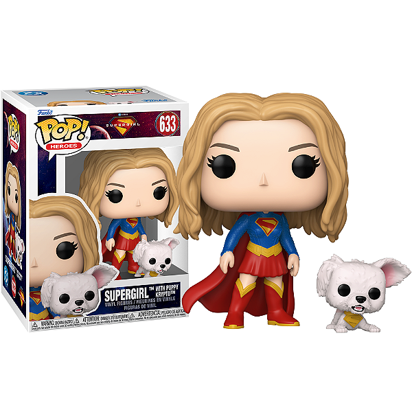 Funko Pop! Dc Comics Supergirl With Puppy Krypto 633