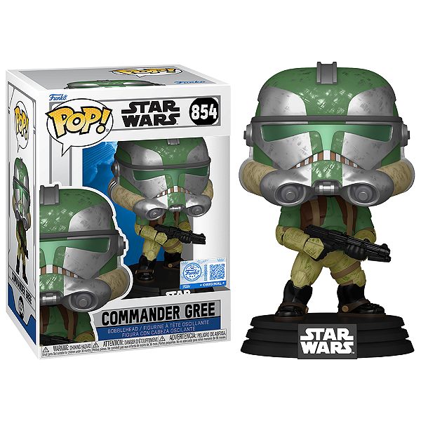 Funko Pop! Television Star Wars Commander Gree 854 Exclusivo