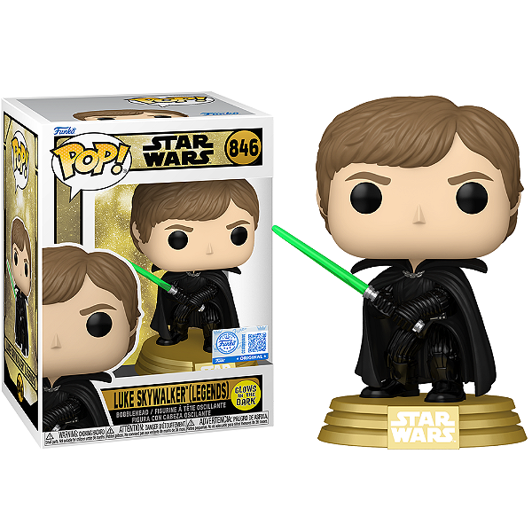 Funko Pop! Star Wars Luke Skywalker (Legends) 846 Exclusivo Glow