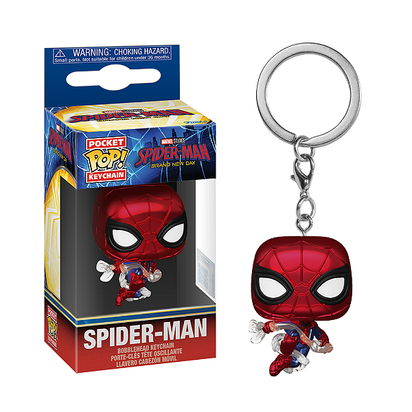 Funko Pop! Keychain Chaveiro Marvel Homem Aranha Spider-Man