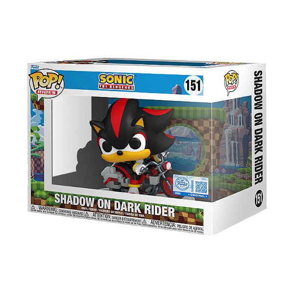 Funko Pop! Rides Sonic The Hedgehog Shadow On Dark Rider 151 Exclusivo