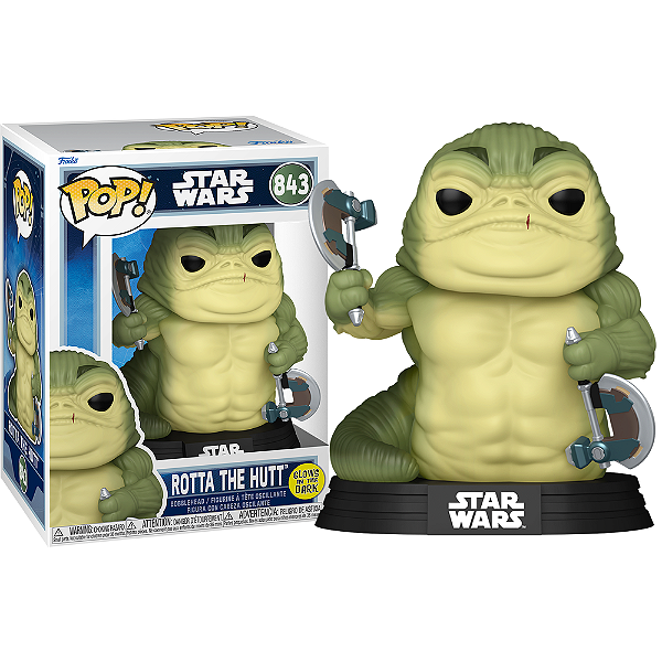 Funko Pop! Television Star Wars Rotta The Hutt 843 Exclusivo Glow