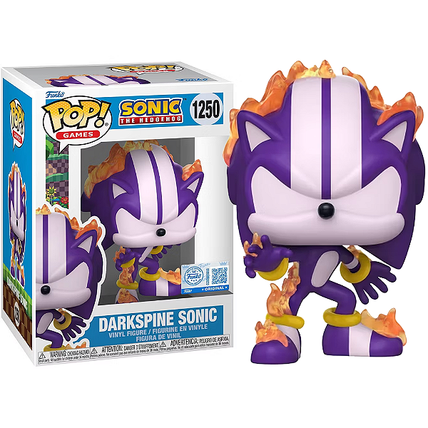 Funko Pop! Games Sonic The Hedgehog Darkspine Sonic 1250 Exclusivo