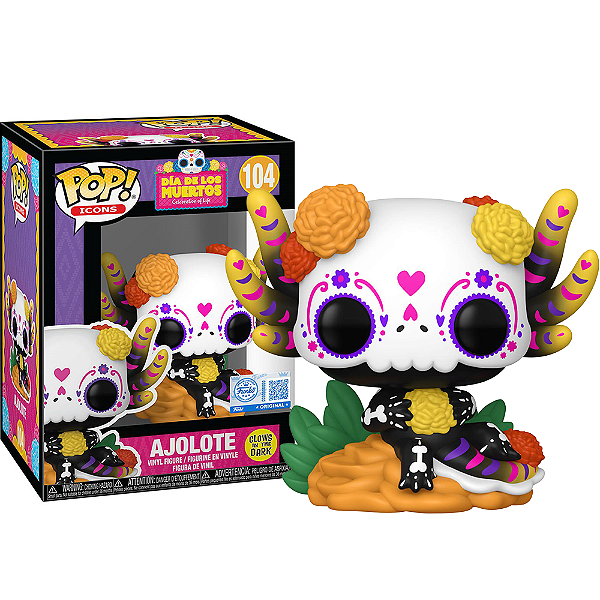 Funko Pop! Icons Día De Los Muertos Celebration Of Life Ajolote 104 Exclusivo Glow