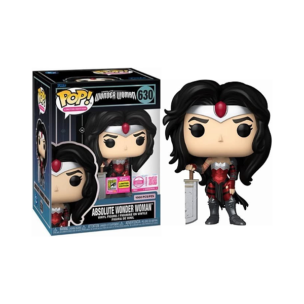 Funko Pop! Dc Comics Mulher Maravilha Absolute Wonder Woman 630 Exclusivo 1000 Pcs