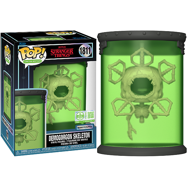 Funko Pop! Television Limited Edition Stranger Things Demogorgon Skeleton 1811 Exclusivo 5000 Pcs