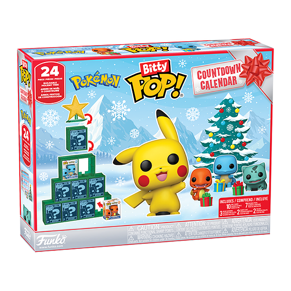 Funko Bitty Pop! Calendario Advento Especial Natal Pokemon 24 Pcs