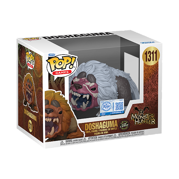 Funko Pop! Games Monster Hunter Doshaguma 1311 Exclusivo Glow Chase